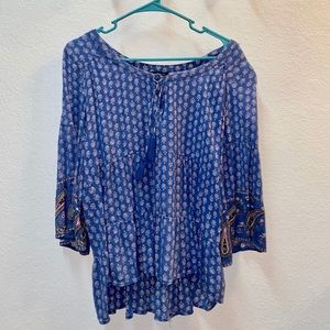 Boho American Eagle top 🌼